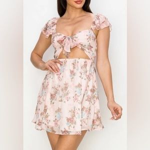 Spring Floral Mini Dress